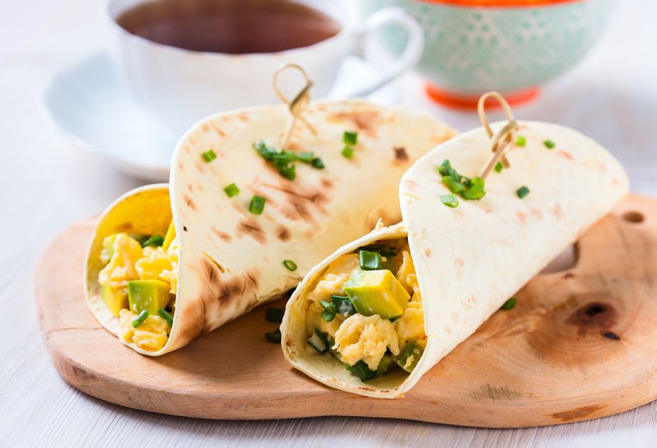 Avocado & Egg Breakfast Burrito